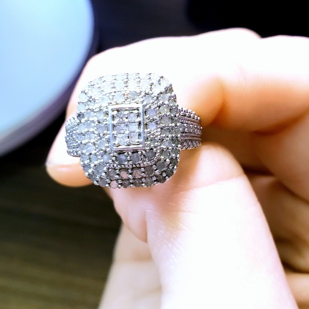 1 ct white diamond women's ring